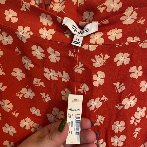 Madewell Faux Wrap floral skirt - Picture 3 of 4